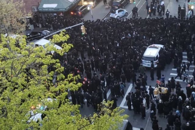 A funeral in Williamsburg on April 28th.